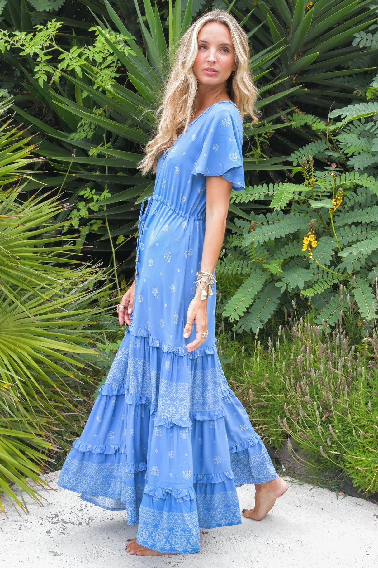 Lolana Maxi Dress - Azure Sky