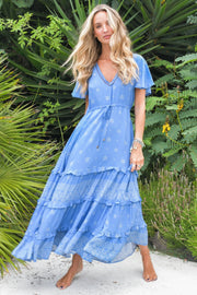 Lolana Maxi Dress - Azure Sky