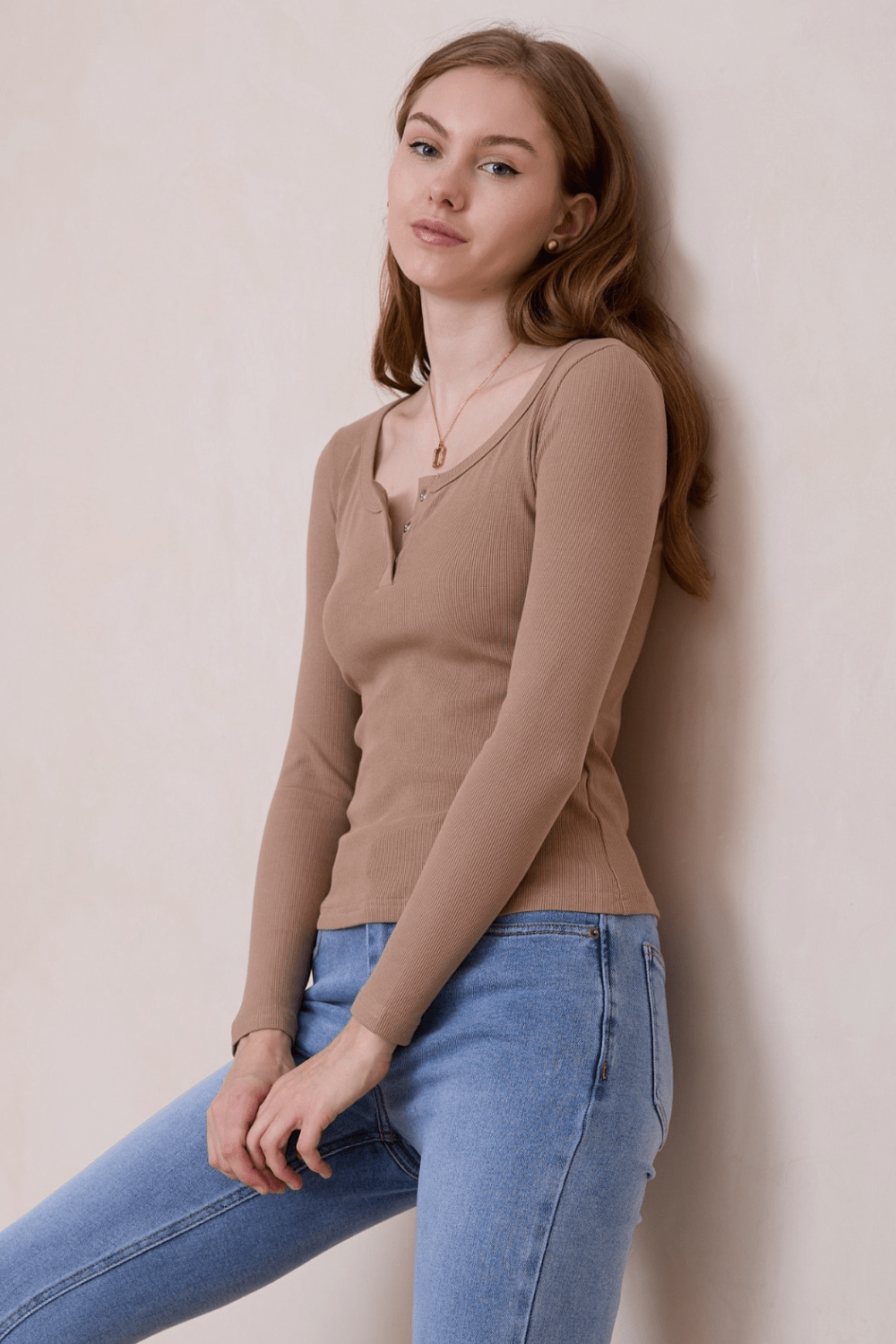 Long Sleeve Top - Mocha