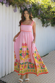 Maya Garden Bloom Maxi Dress - Pink