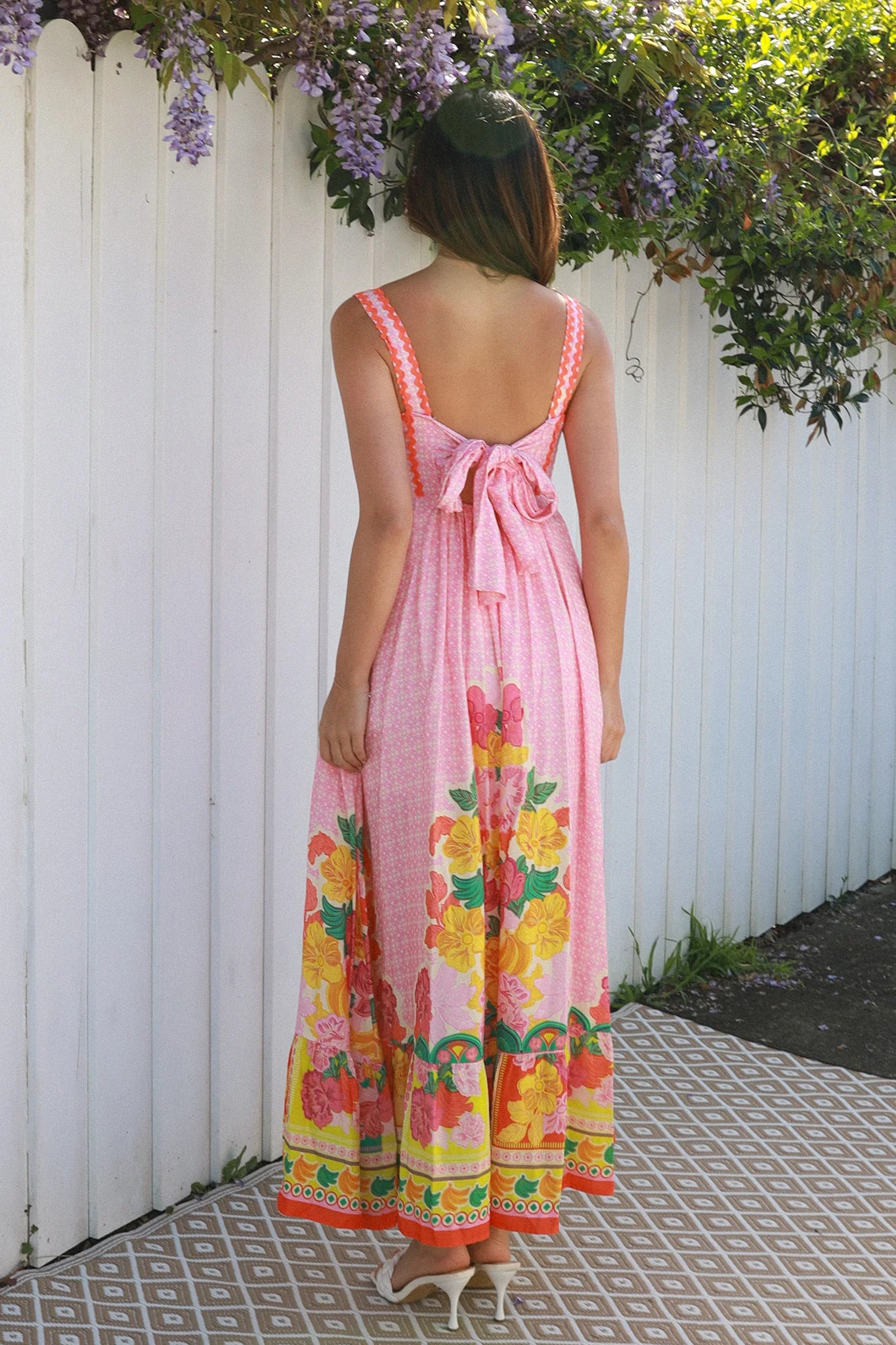 Maya Garden Bloom Maxi Dress - Pink