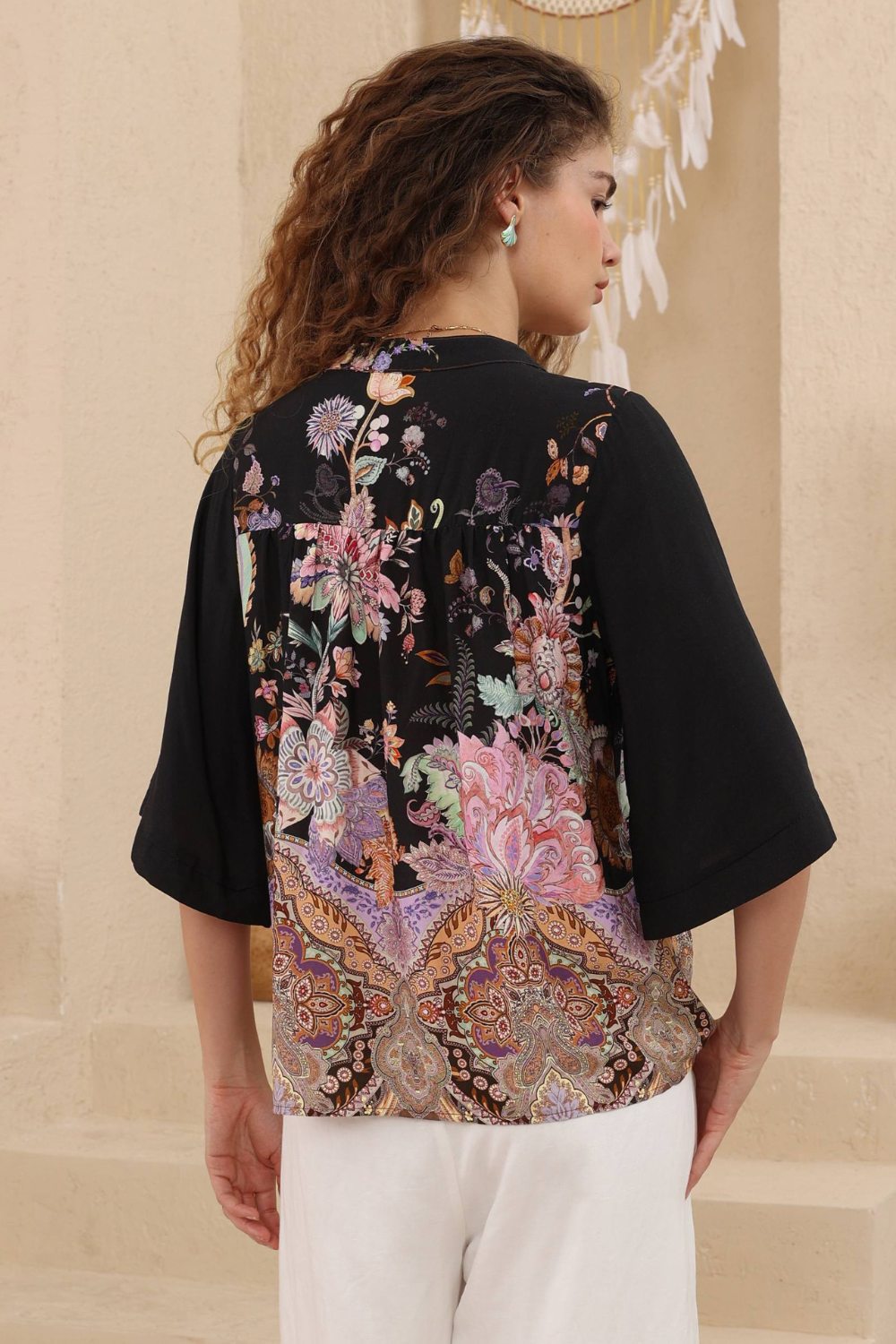 Midnight Bloom Blouse - Bouquet