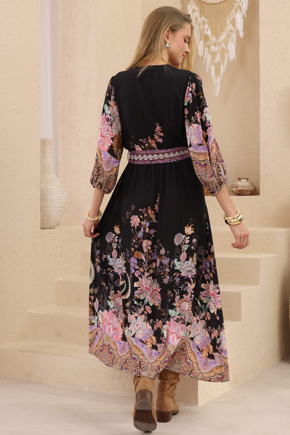 Midnight Bloom Maxi Dress - Bouquet