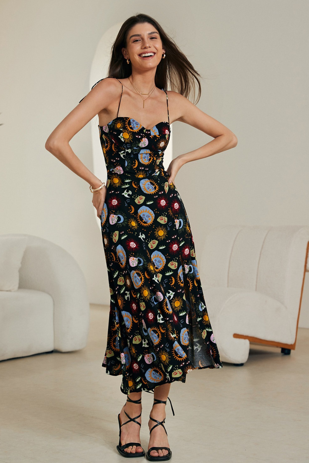 Mystic Midi Dress - Celestial