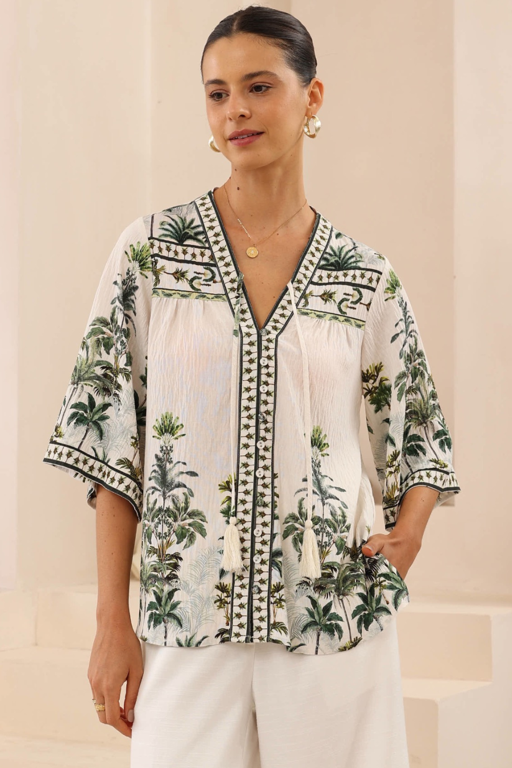 Nessa Blouse - Jungle