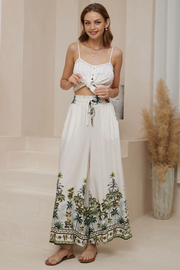 Nessa Wide Leg Pants - Jungle