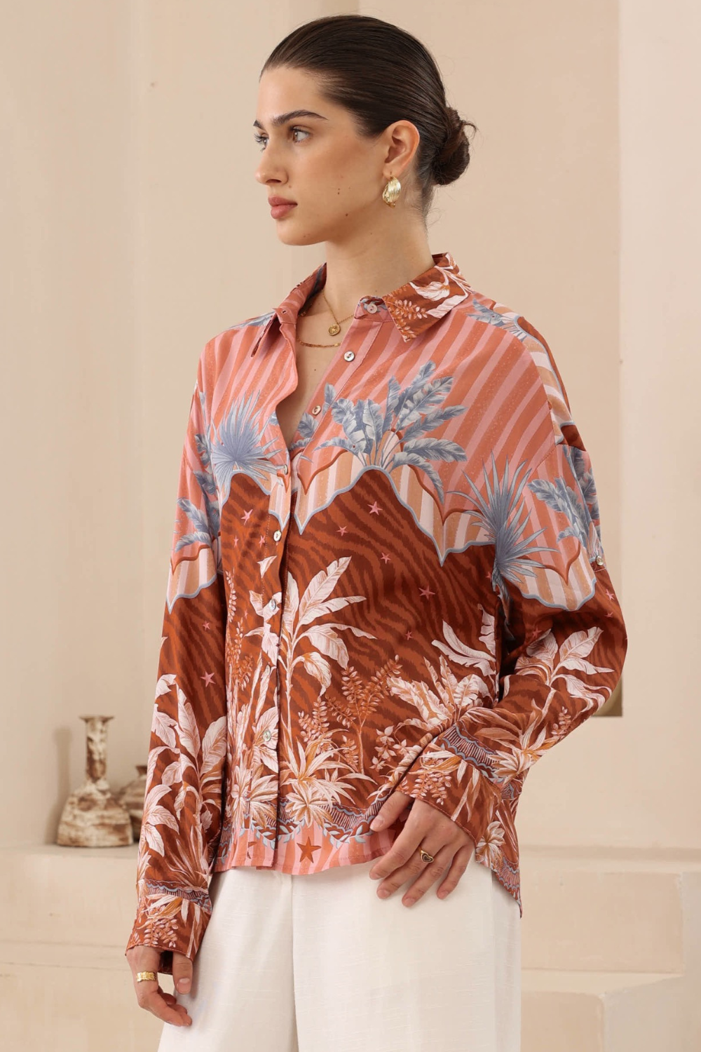 Nova Long Sleeve Shirt - Chocolate