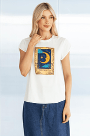 The Moon Graphic Tee - White