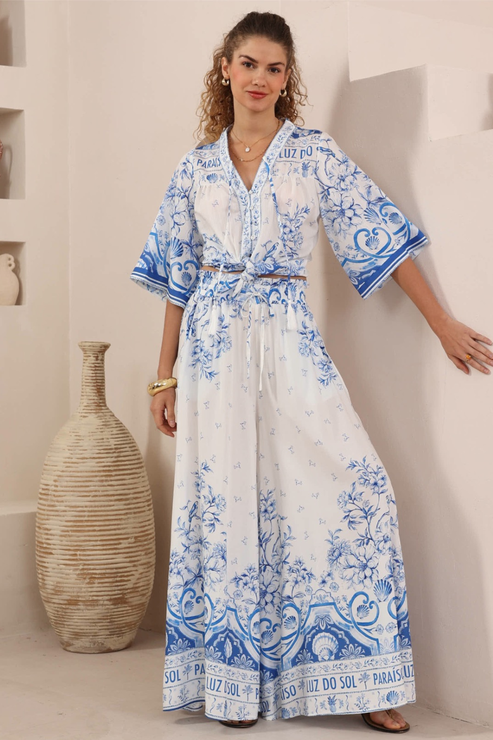 Paraiso Blouse - Blue Paradise