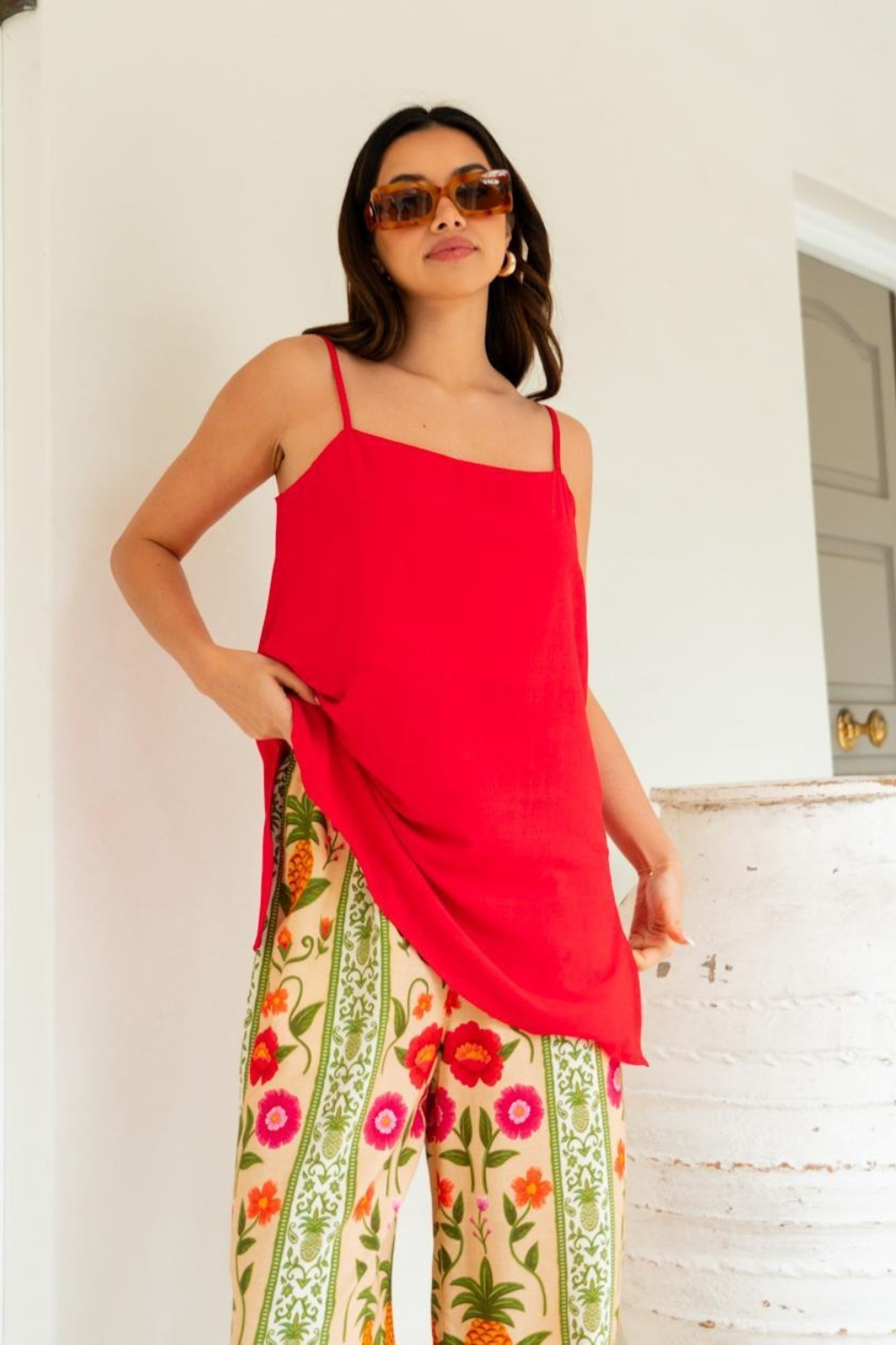 Payton Wide Leg Pants - Sunkissed