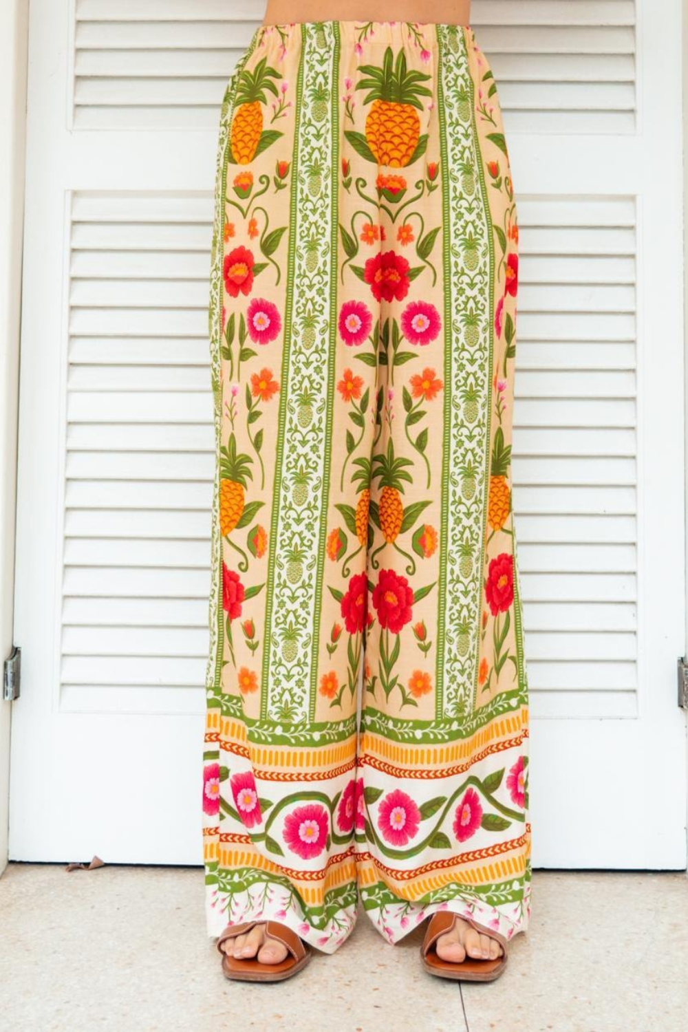 Payton Wide Leg Pants - Sunkissed