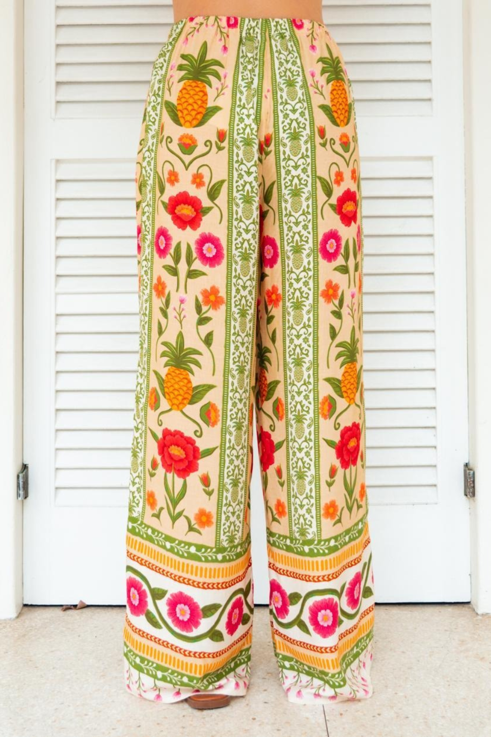 Payton Wide Leg Pants - Sunkissed