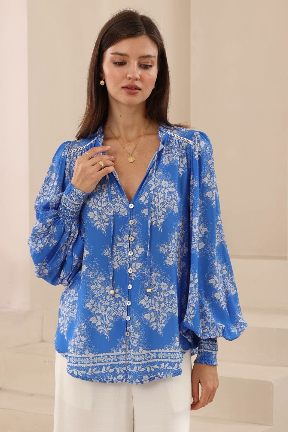 Sabela Blouse - Blue