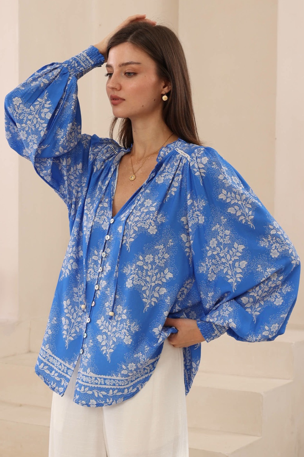 Sabela Blouse - Blue