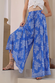 Sabela Wide Leg Pants - Blue