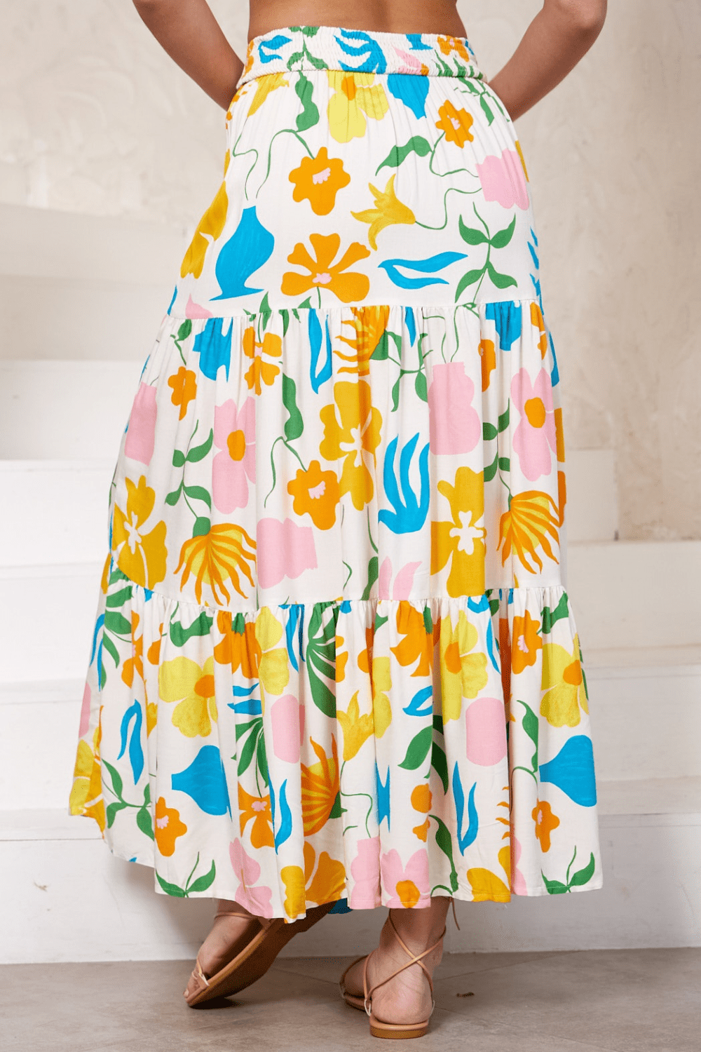 Sophia Maxi Skirt - Sunshine Floral