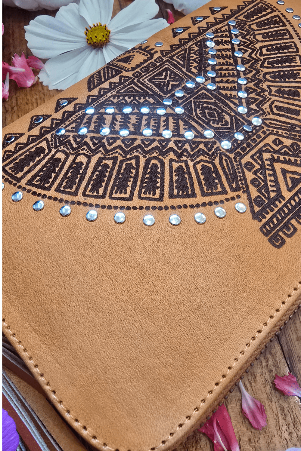 Spirited Eagle Leather Wallet - Tan