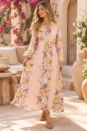 Lia Florence Maxi Dress – Blush Floral