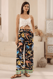 Toya Drawstring Pants - Ocean Life