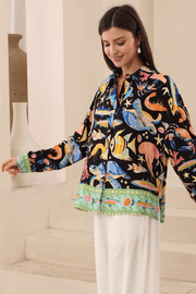 Toya Long Sleeve Shirt - Ocean Life