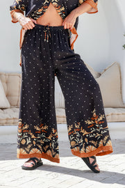 Barcelona Wide Leg Pants - Black