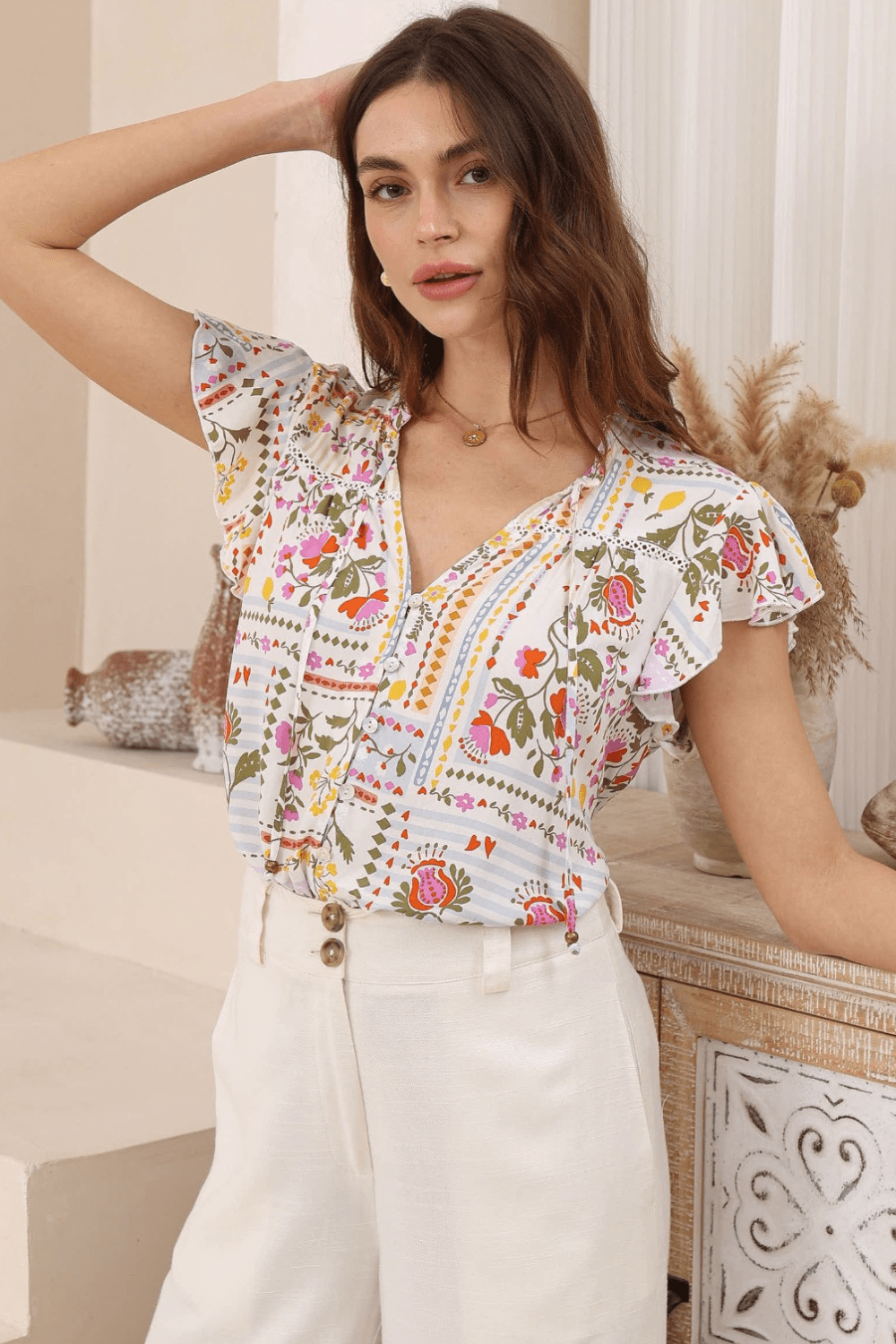 Wildflower Patch Blouse - Bloom