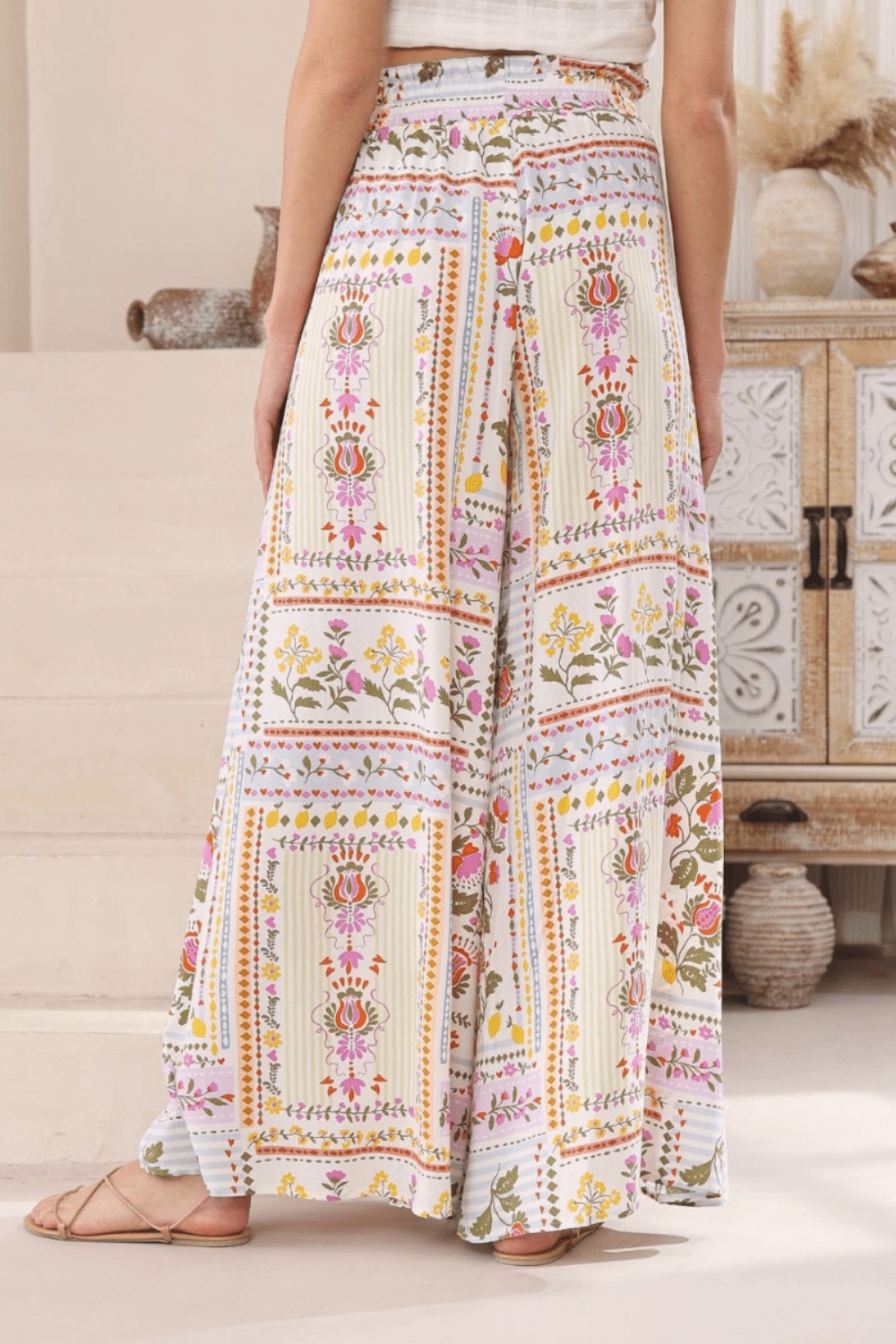 Wildflower Patch Wide Leg Pants - Bloom