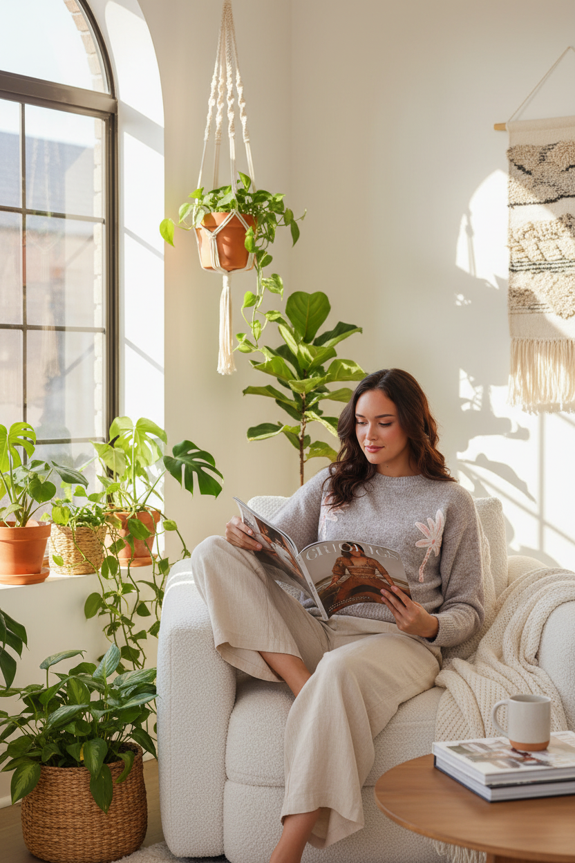 At-home reading lifestyle