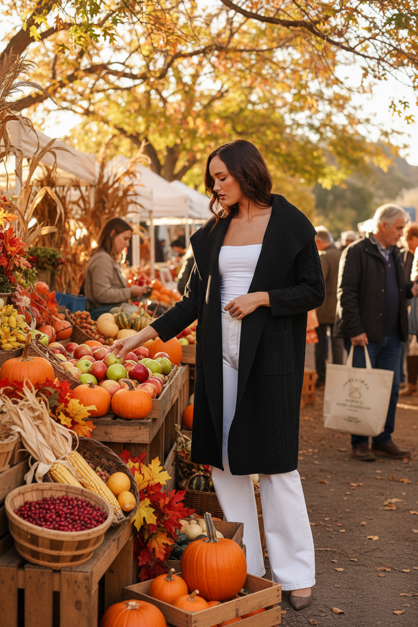 Autumn farmers market lifestyle