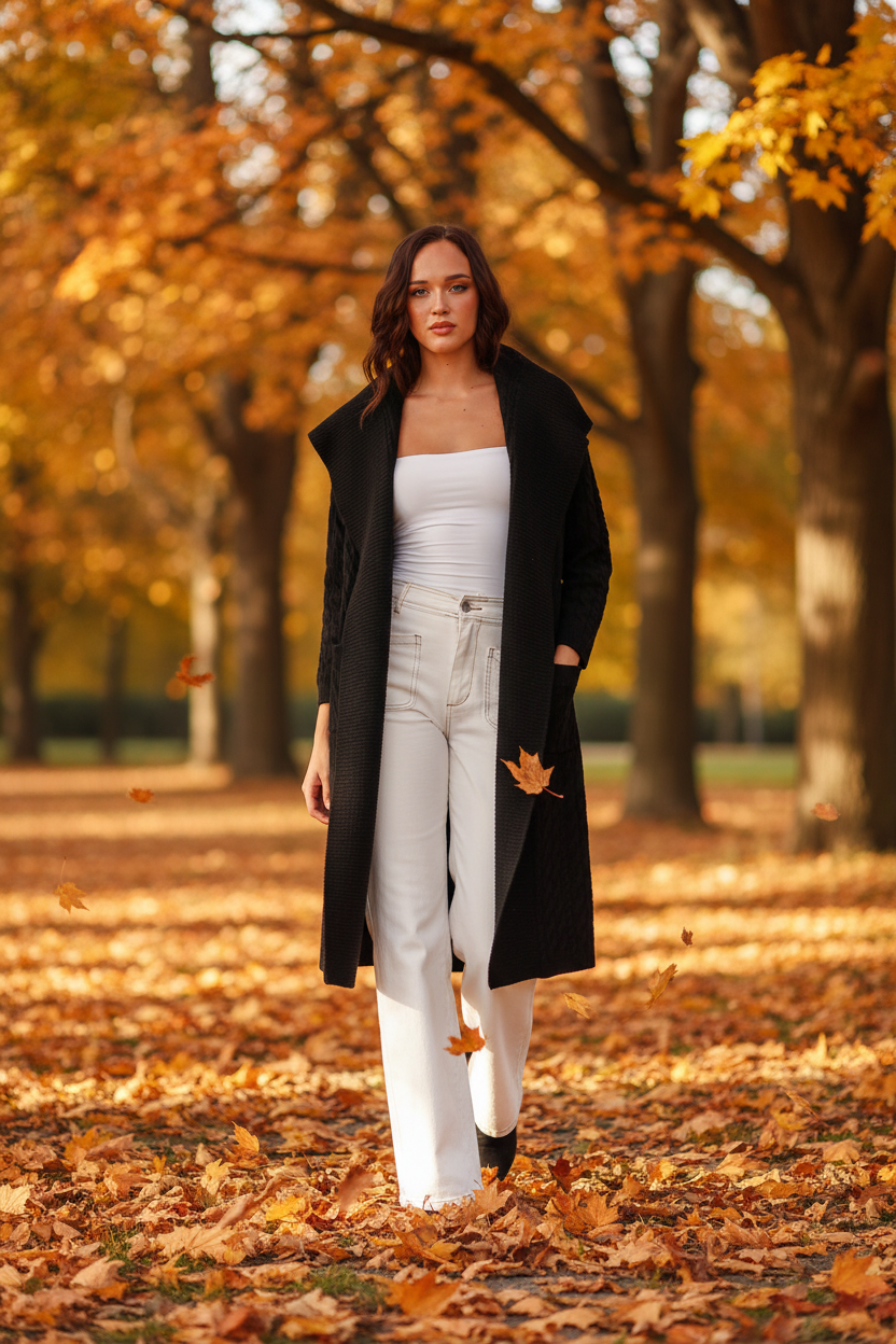 Autumn park walk lifestyle