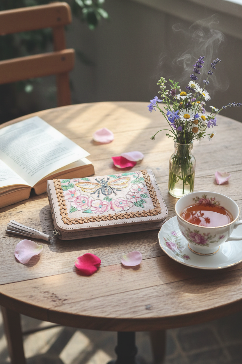 Bumble Bee Wallet - Café Scene