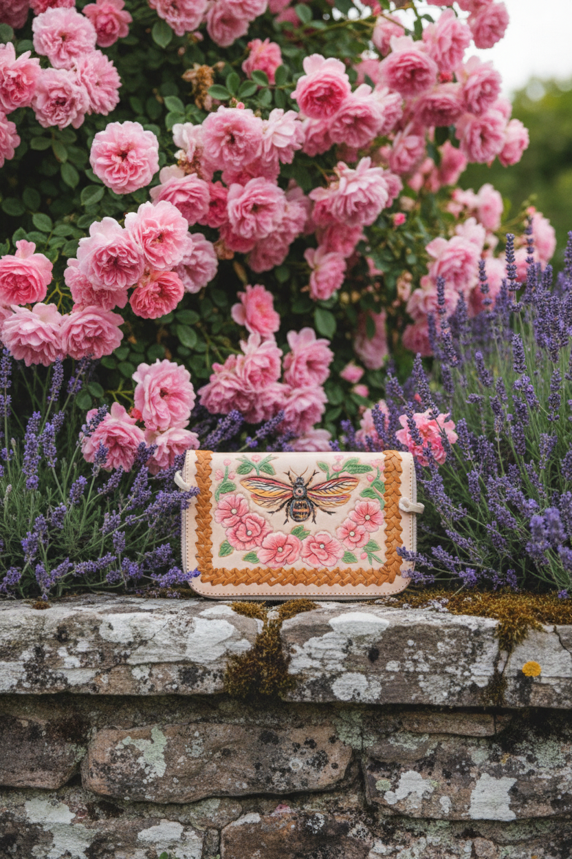 Bumble Bee Wallet - Cottage Garden