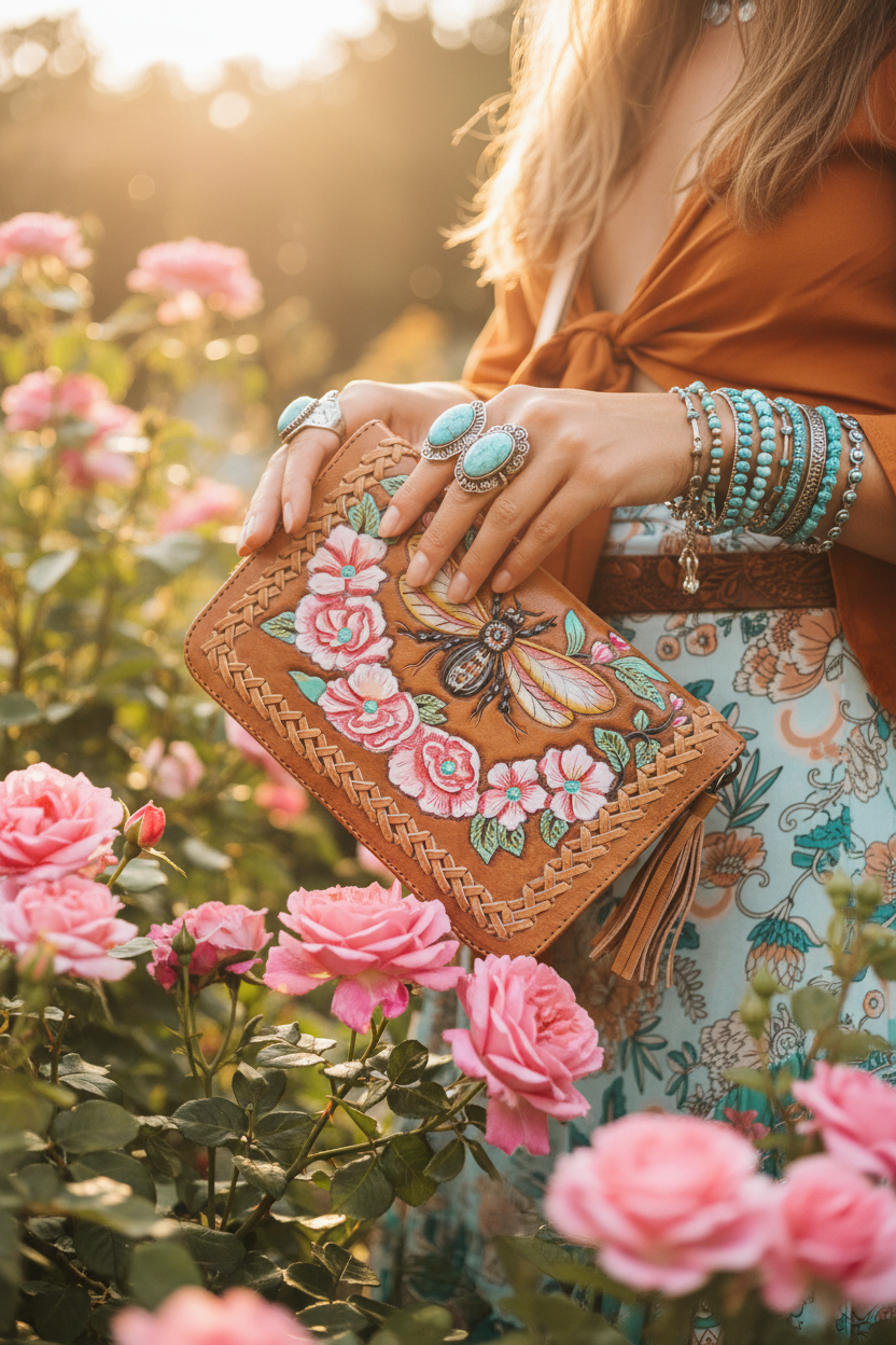 Bumblebee Wallet - Rose Garden