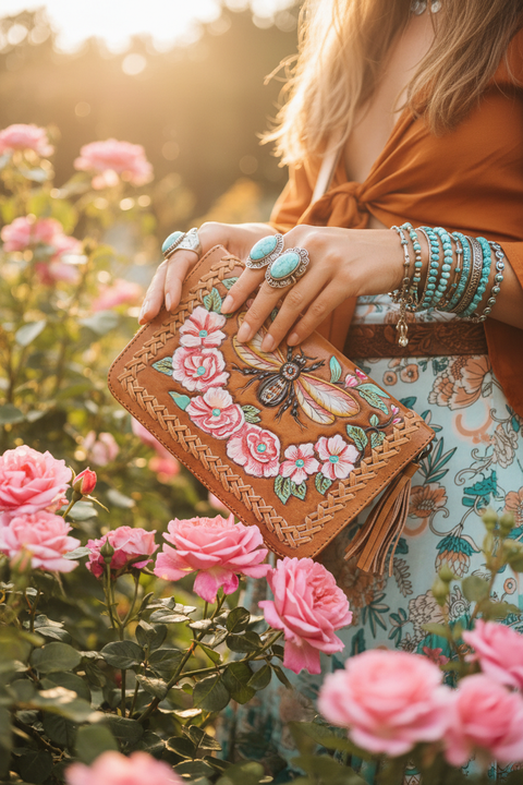 Bumblebee Wallet - Rose Garden