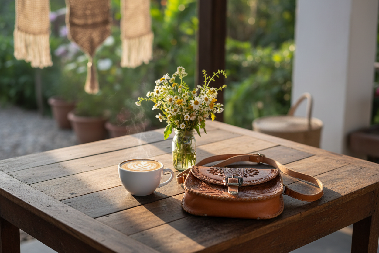 Cafe table scene