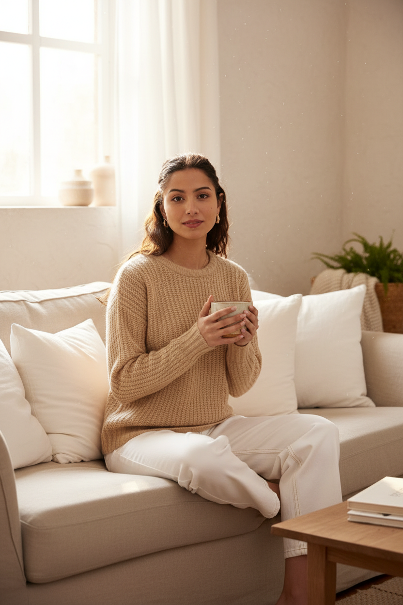Cozy sofa lifestyle
