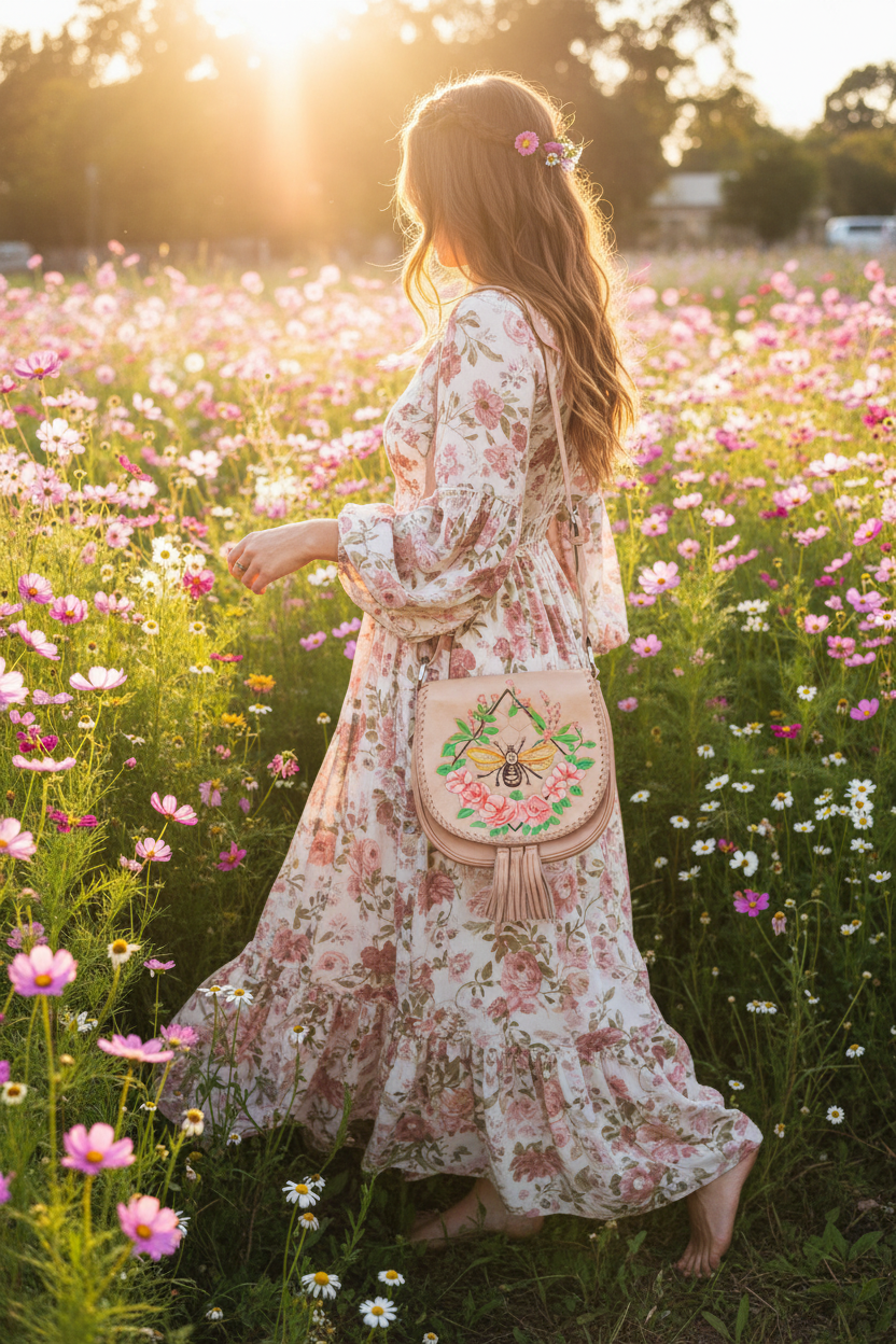 Cream Bumblebee Bag - Meadow