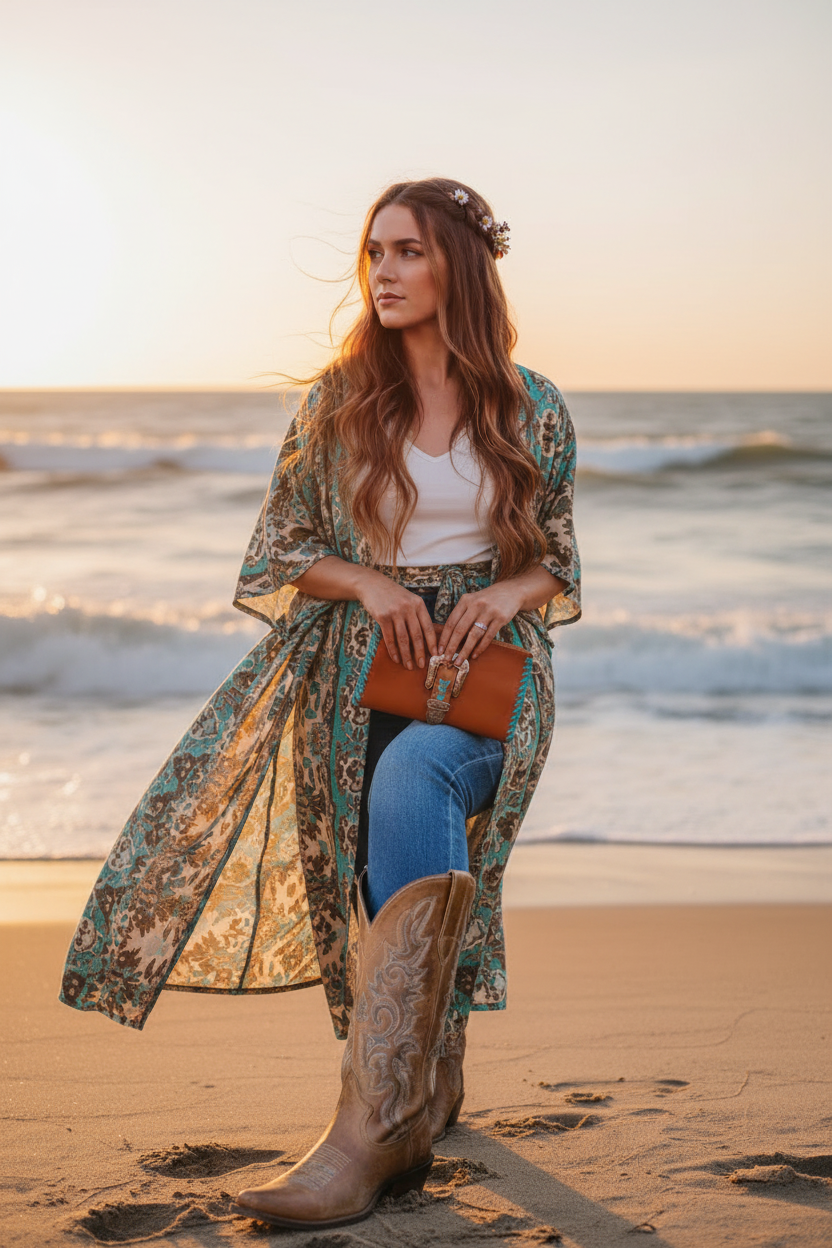 Esmeralda Clutch - Beach Portrait