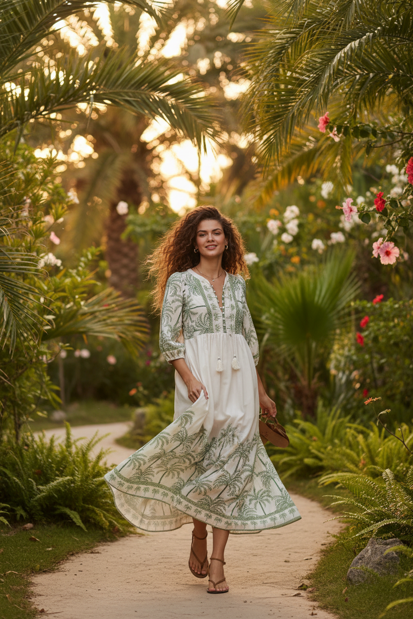 Garden movement shot