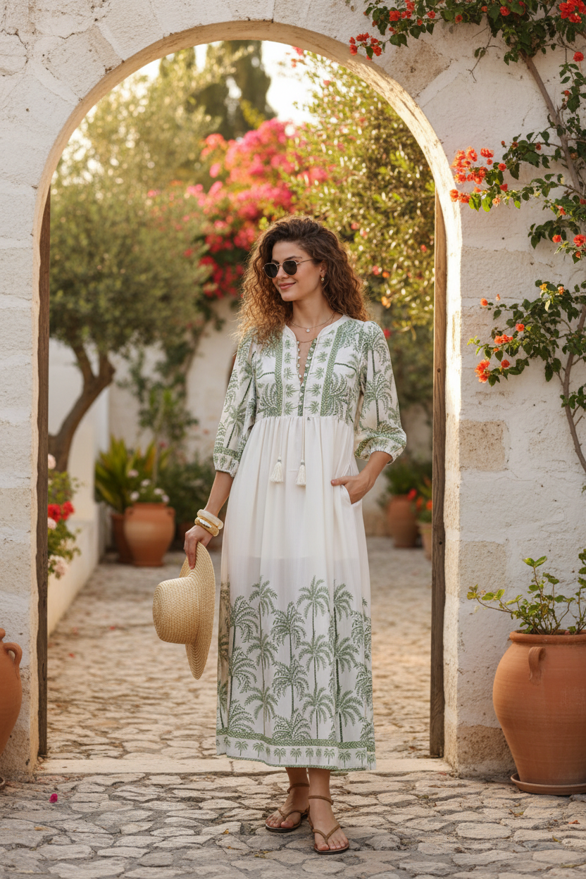 Golden hour relaxed pose