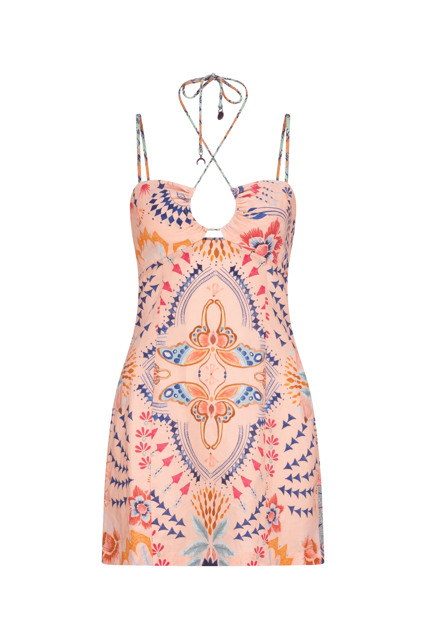 Wandering Folk Olive Mini Dress - Rosa