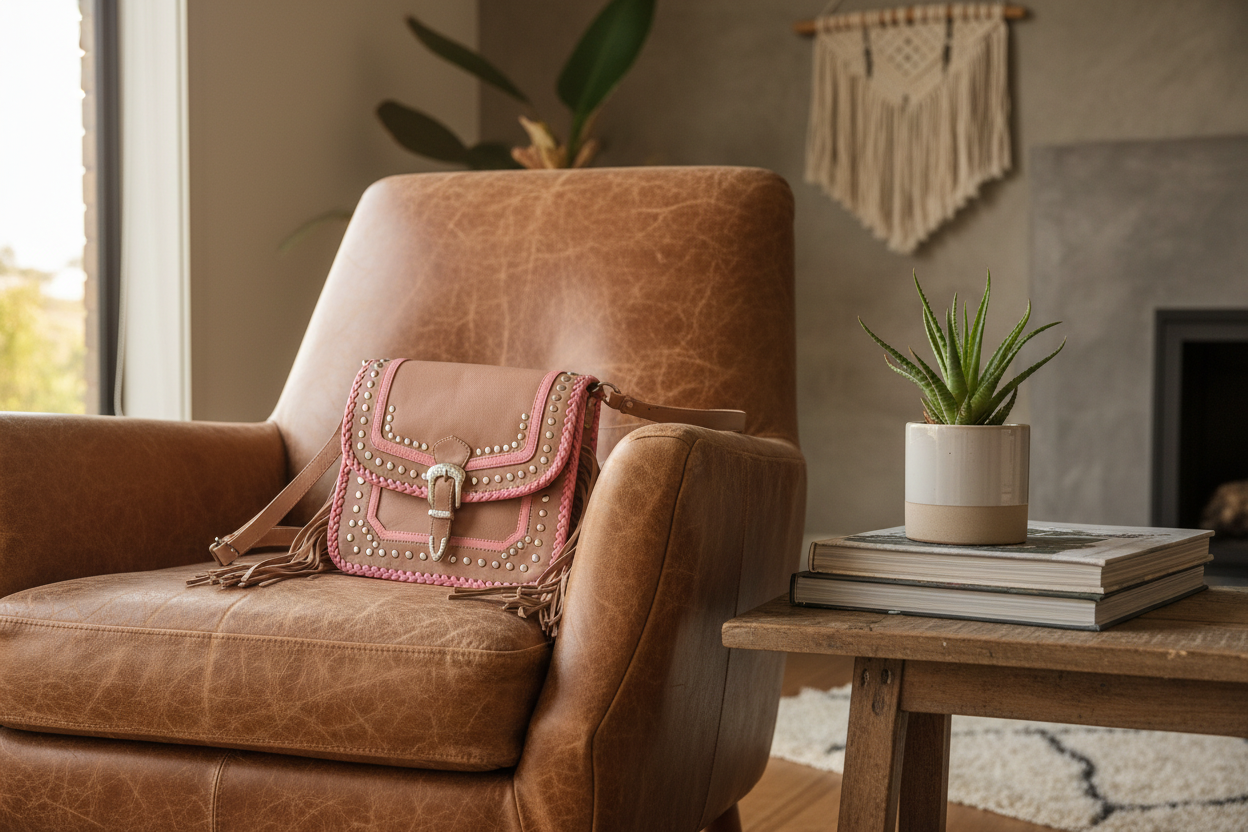 Rosa Fringe Bohemian Leather Crossbody Bag