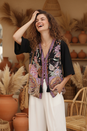 Midnight Bloom Blouse - Market Candid