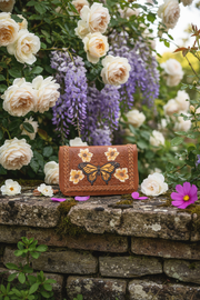 Monarch Butterfly Wallet - Cottage Garden