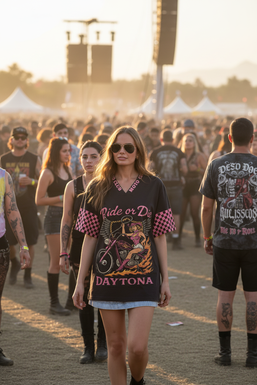 Music festival crowd