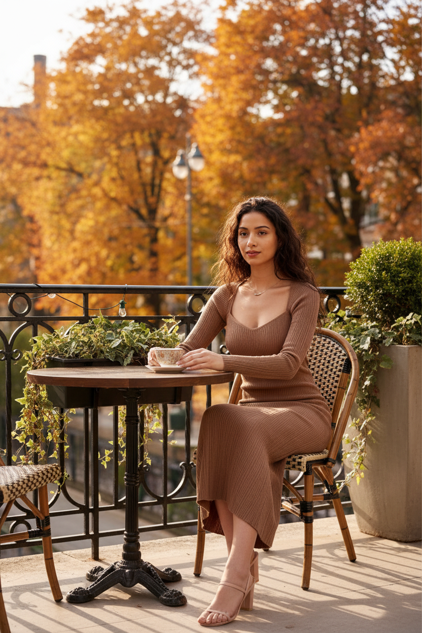 Camel Ribbed Knit Midi Dress | Long Sleeve Square Neck Bodycon Dress Australia Gypsy And Wolf Camel Ribbed Knit Midi Dress | Long Sleeve Square Neck Bodycon Dress Australia Gypsy And Wolf
