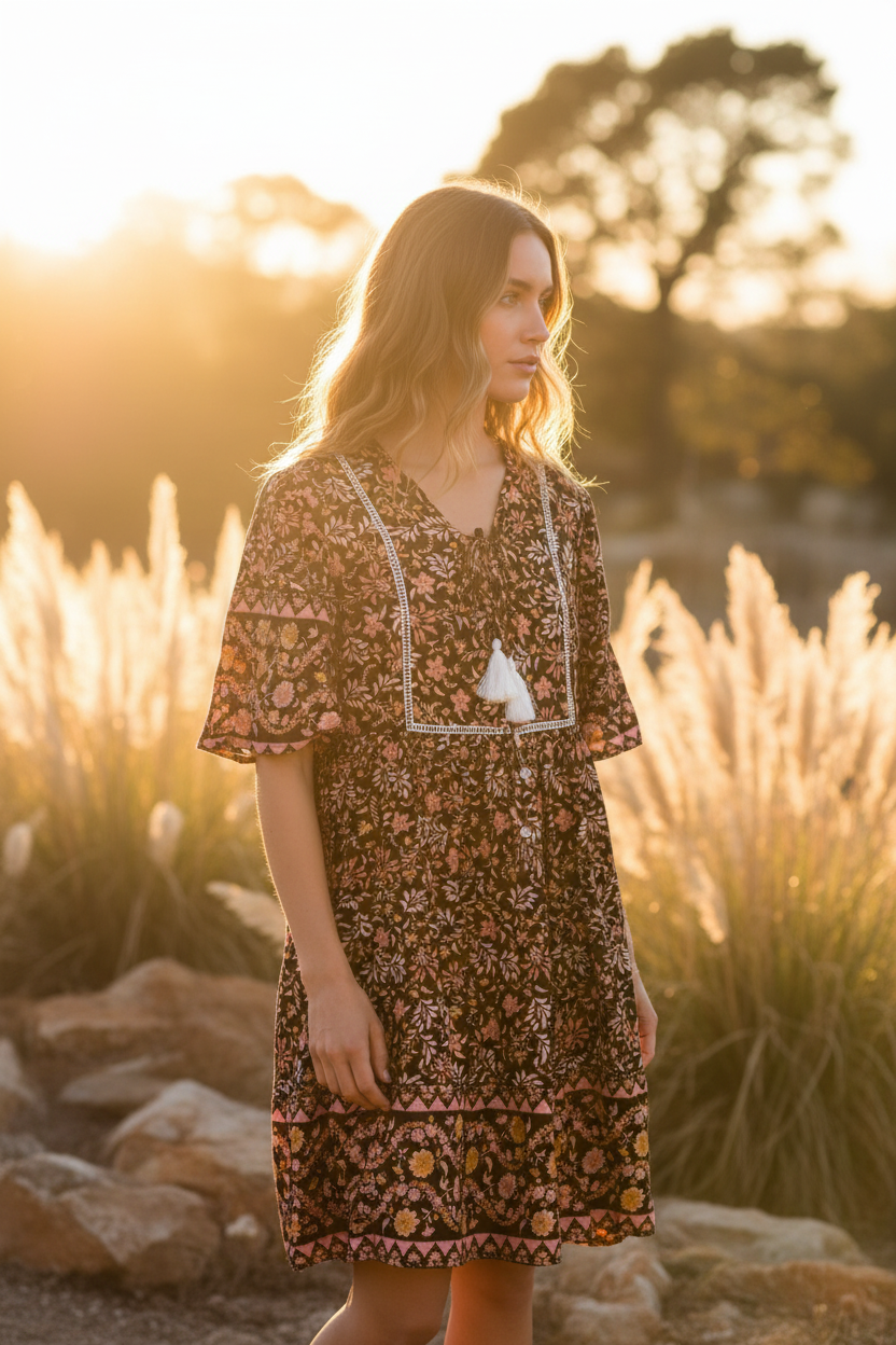 Outdoor golden hour shot