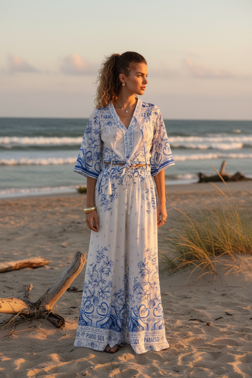boho blouses and dresses LASCANA Women's Floral Boho Blouse