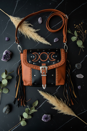 Triple Moon Bag Flat Lay - Dark