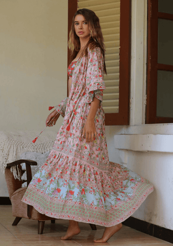 Dandelion Short Kimono - Magenta - Preorder
